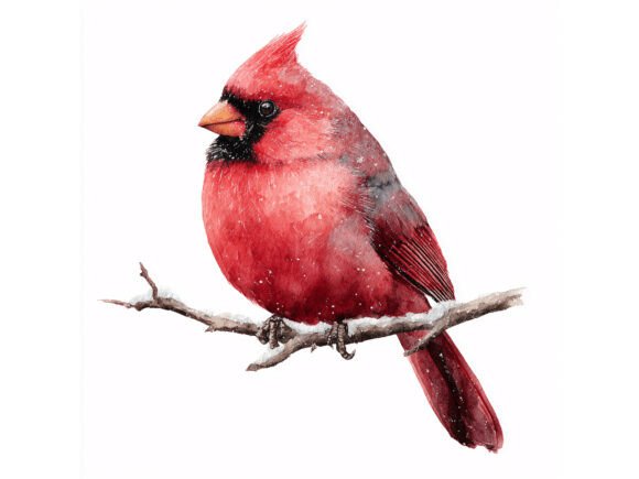 Embracing Winter Charm: A Guide to Using the 10 Red Cardinal Watercolor JPG Set for Seasonal Creativity