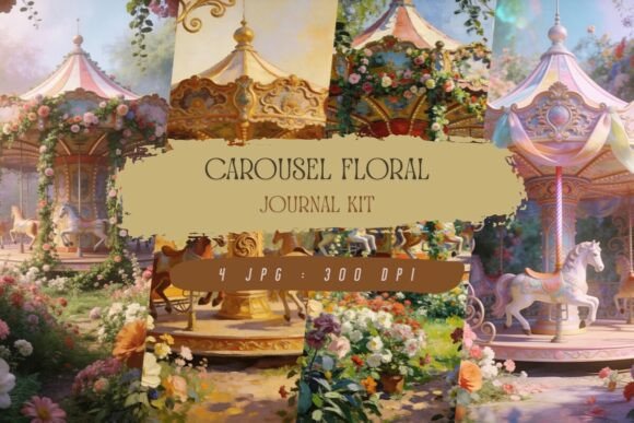 Evaluating the Carousel Floral Journal Kit and Wallpaper for Digital Crafting