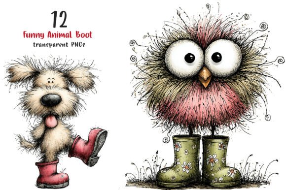 Funny Animal Boot Clipart: Strategic Assets for Creative Projects and Brand Identity