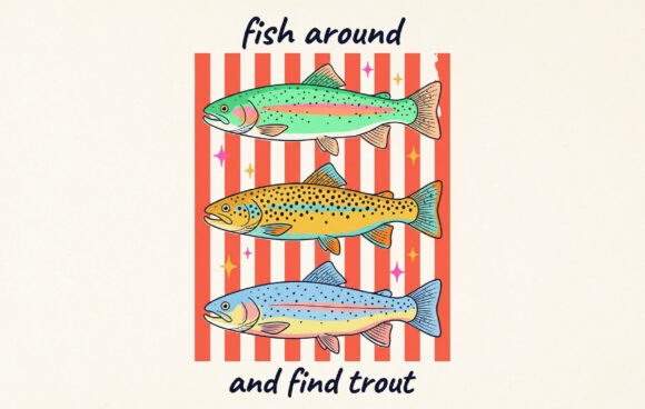 Integrating the Summer Trout Fish Preppy Hand Drawn PNG into Creative Workflows