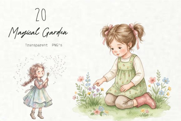 Magical Garden Cute Girl PNG: Strategic Asset Selection for Creative Commerce