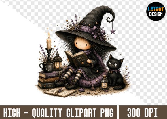 Spooky Witch PNG Illustration for Creative Projects