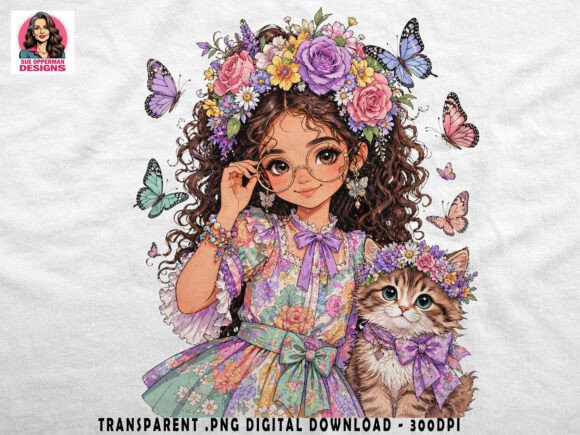 Whimsical Floral Girl Cute PNG: A Guide to Dreamy Cottagecore Design Assets