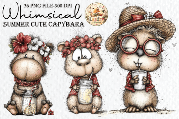 Whimsical Summer Cute Capybara Clipart: A Practical Asset Review